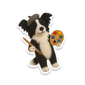 Felt Dog Painter
