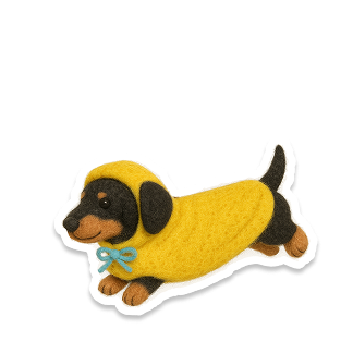 Felt Dog Tube
